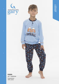 BOY'S PAJAMAS L/S R20030 Tellini S.r.l. Wholesale Clothing